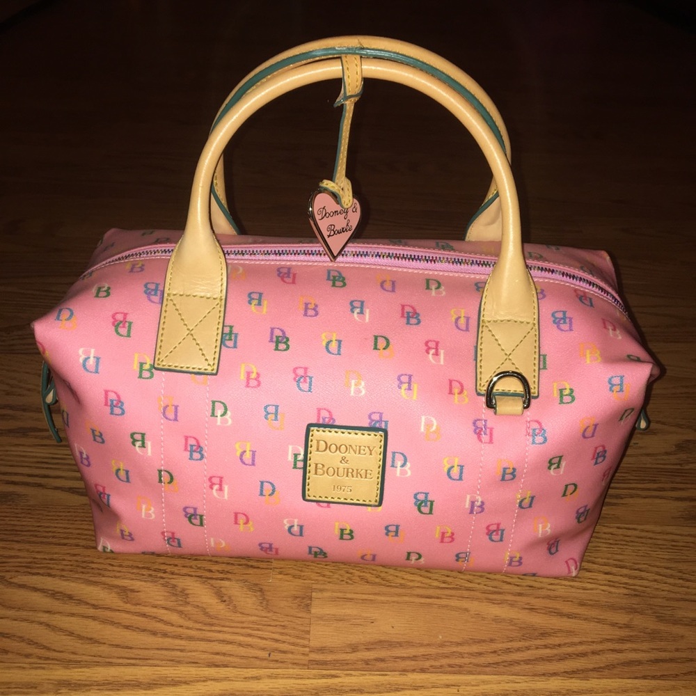 Dooney & Bourke signature small duffel pastel